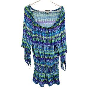 La Blanca Multicolor Geometric Swim Coverup